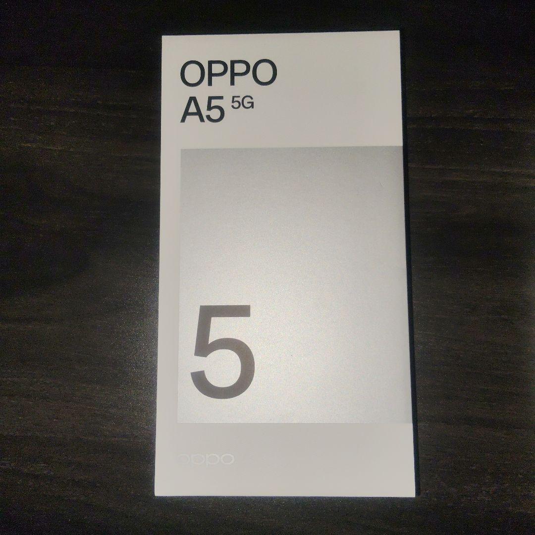 OPPO A5 5G ホワイト 通信確認のみ