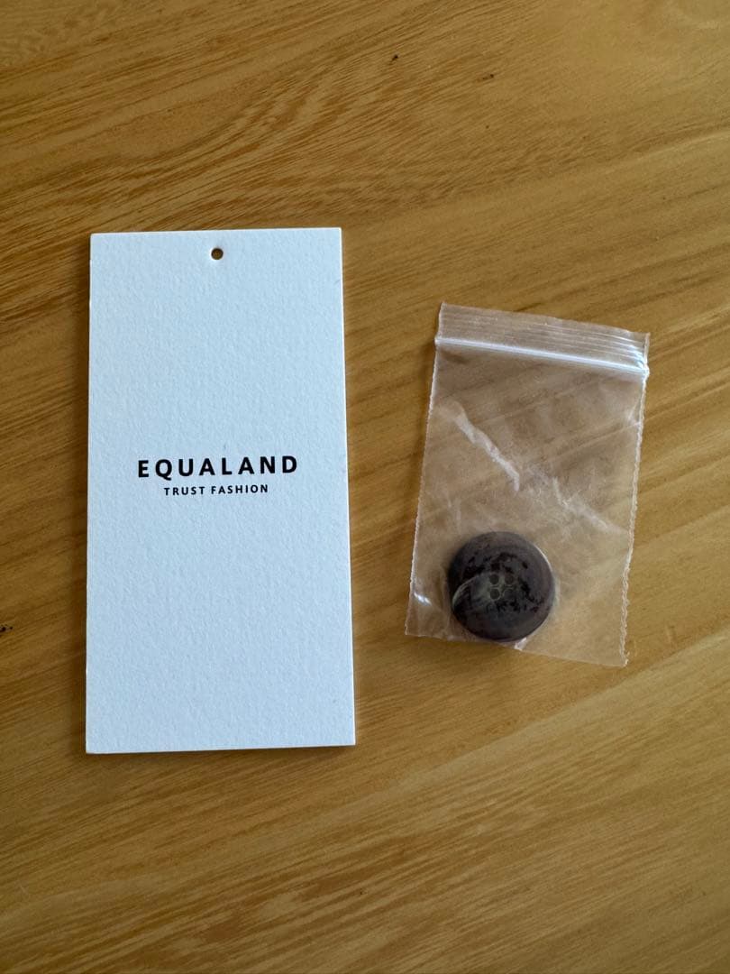 EQUALAND ベージュ ダッフルコート ムートン