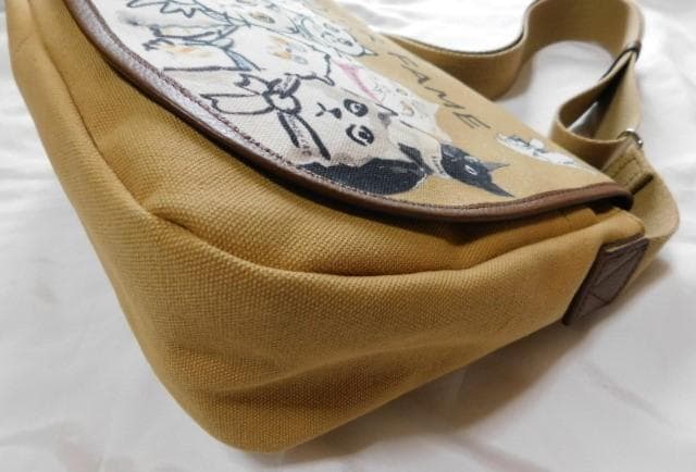 日本製マンハッタナーズ　ベーカリーショルダーバッグ　ペディグリー猫