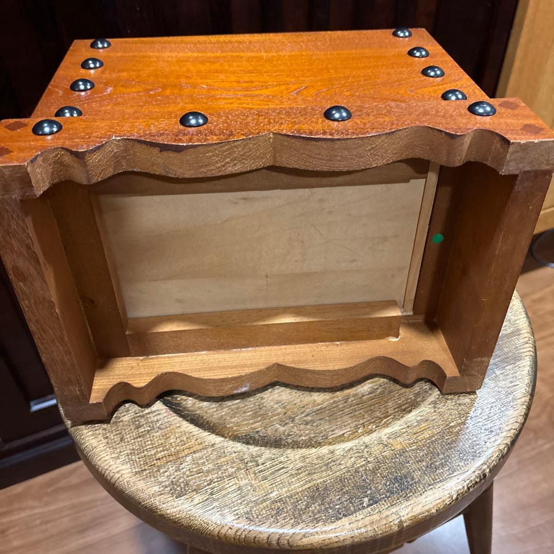 レトロ　賽銭箱　貯金箱　木製