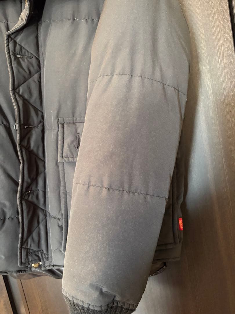 【最終お値下げ】Woolrich ファー付き ブラックダウンジャケット L