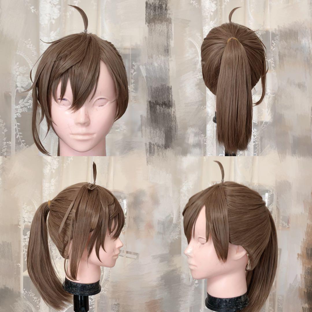 叶　コスプレ ウィッグ セット済み　ポニーテール