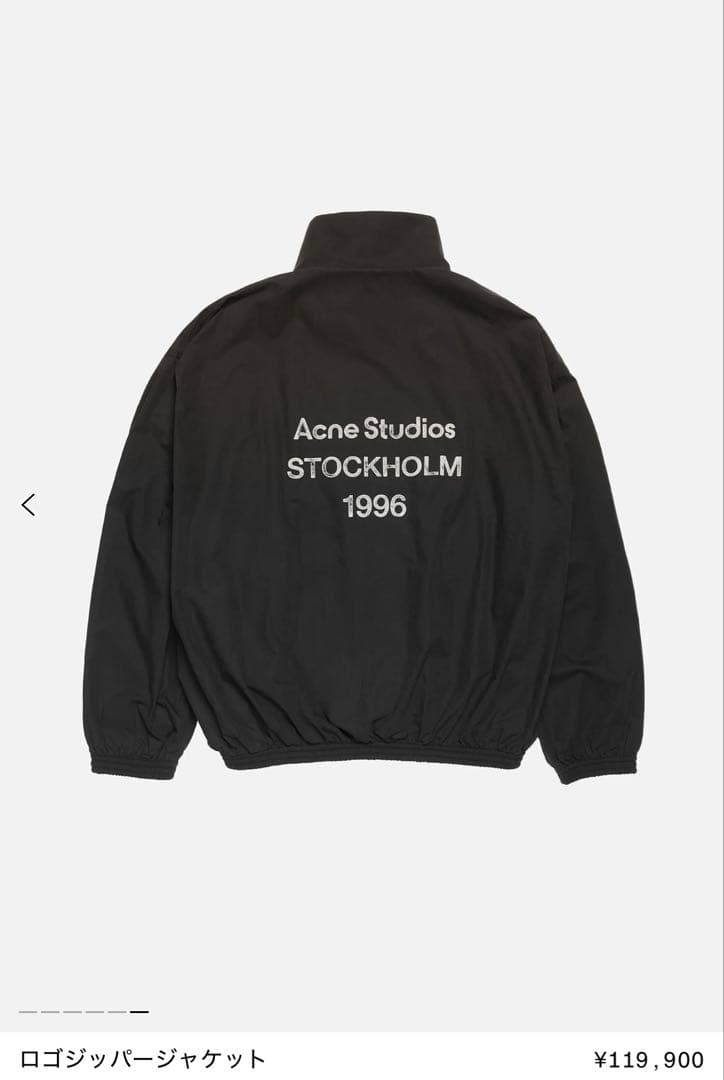 Acne Studios 2025 25ss 44 ブラック 付属品あり