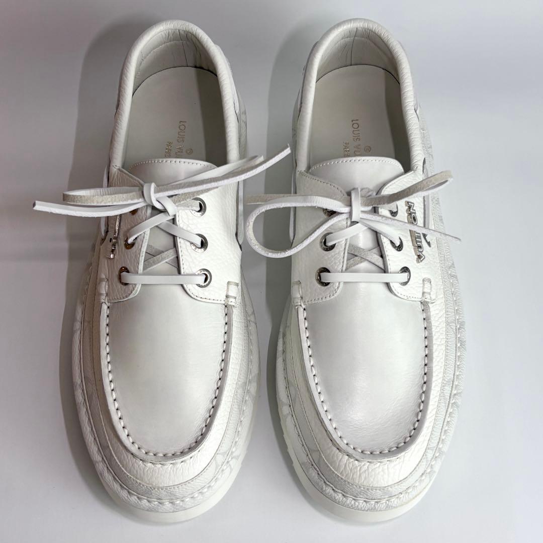 【新品同様】 ルイヴィトン デッキシューズ モノグラム レザー 箱 保存袋付き