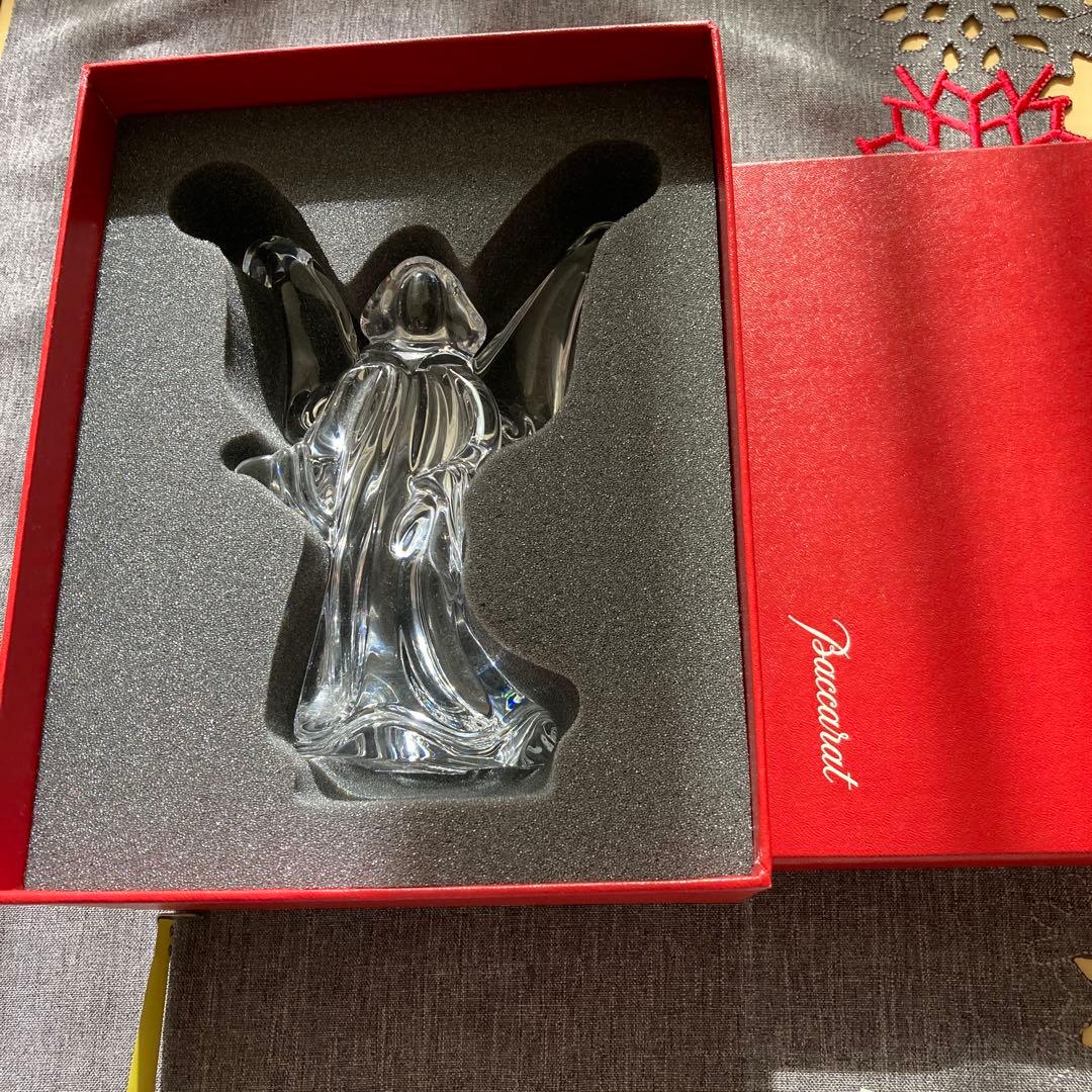 バカラ　Baccarat 大天使　立像　美品　刻印有り　美品　置物　クリスマス
