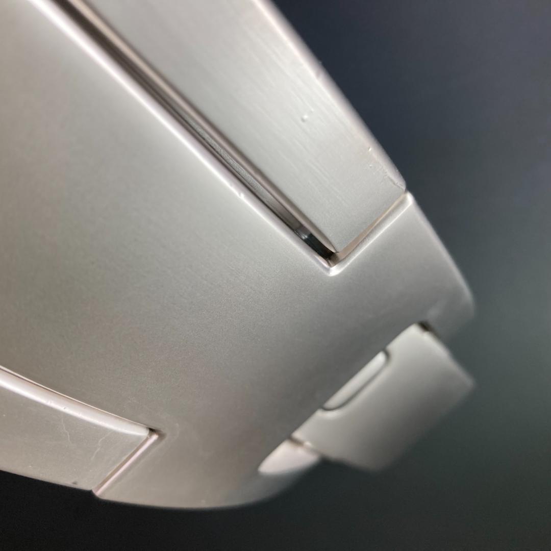 B級品 パワーベルト レバーアクション 本革13ミリ 可変式 ホワイト×マット銀