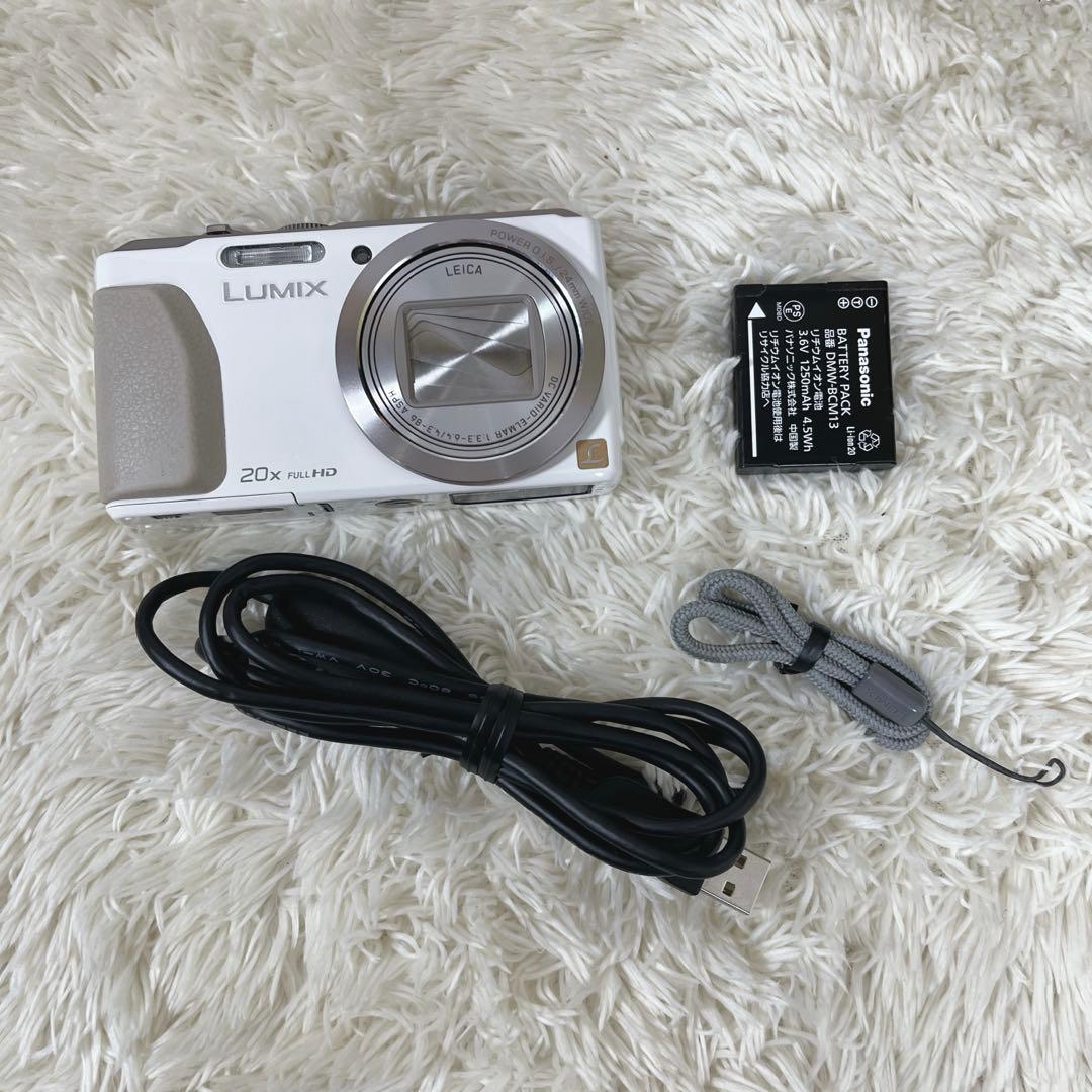 Panasonic LUMIX DMC-TZ40 白　デジカメ　ルミックス