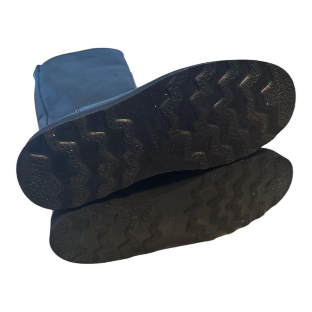 カミナンド ライディングロングブーツ レザー 厚底　黒 24.0cm 8サイズ