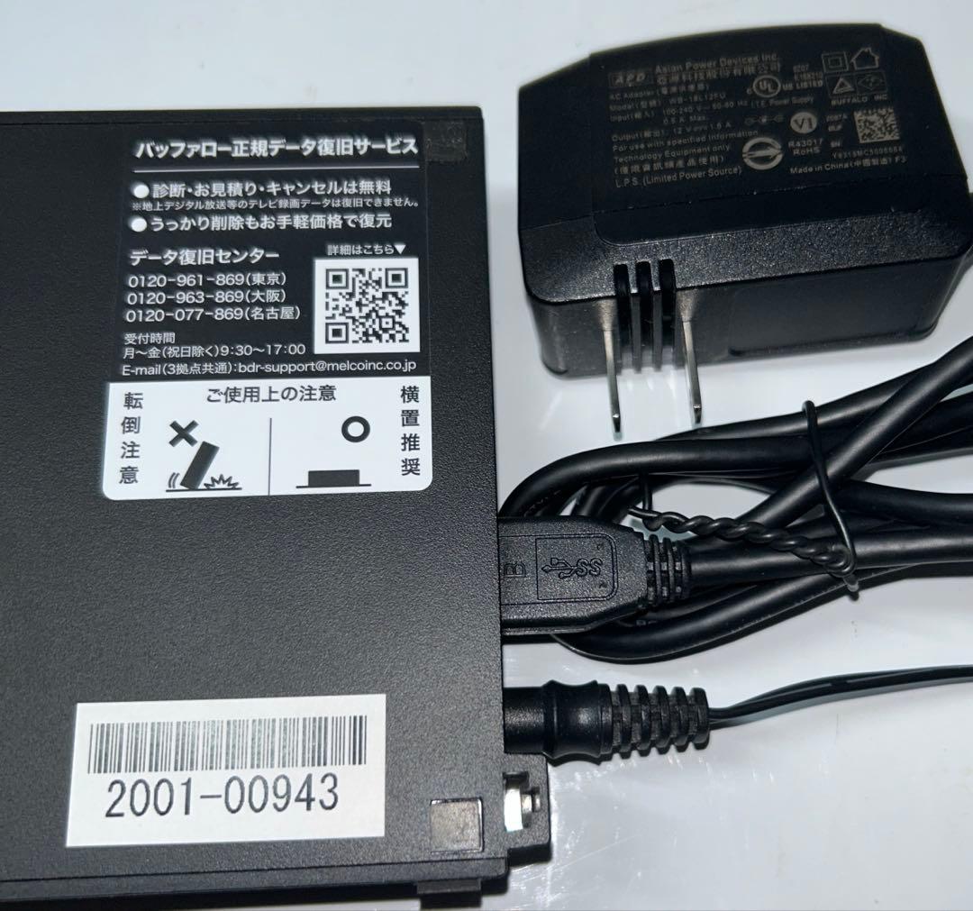 BUFFALO HD-EDS4.0U3-BA 外付けハードディスク　4TB