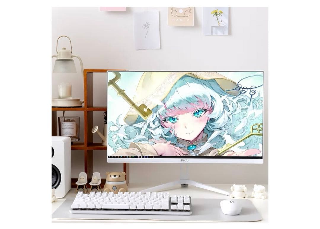 Pixio PX248 Wave White ゲーミングモニター 白 ホワイト