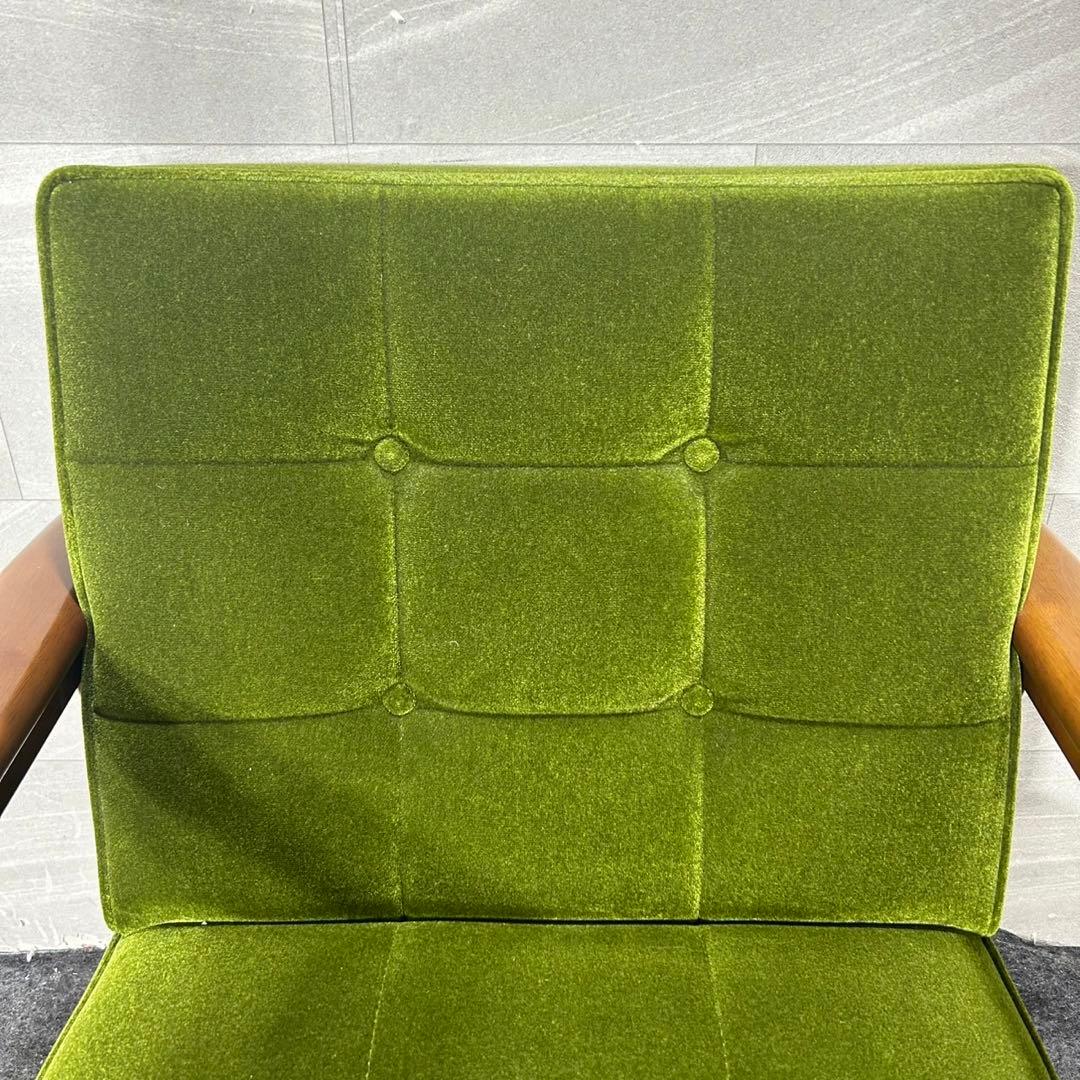 カリモク60 Kチェア 一人掛け モケットグリーン おしゃれ 家具 d3813