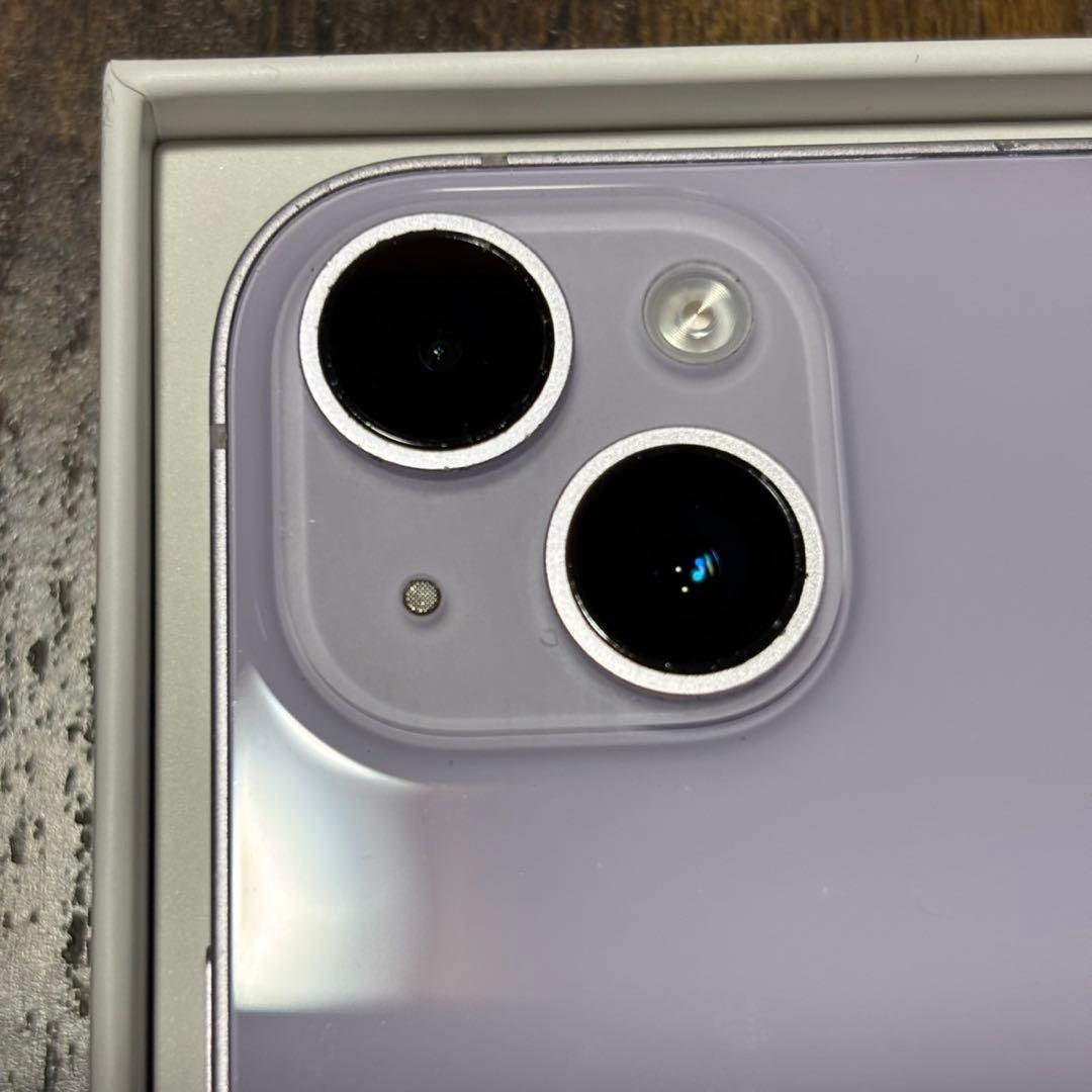 Apple iPhone 14plusパープル本体　充電器　箱