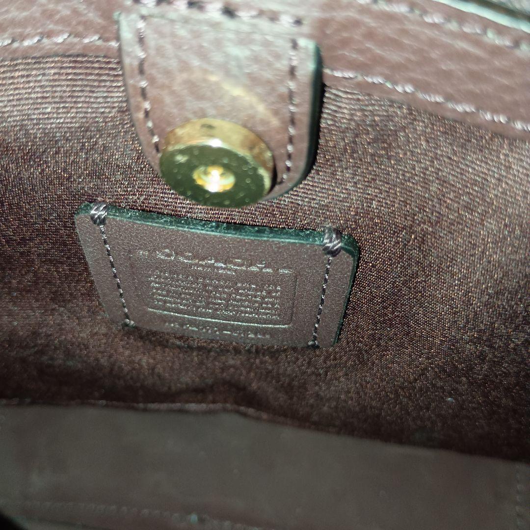 コーチ レザー スモールショルダーバッグ ブルー 青 COACH バケット