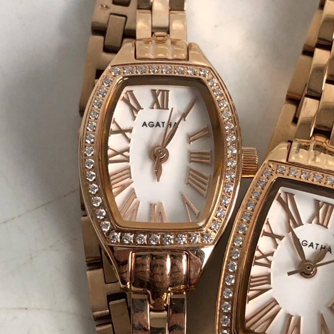 AGATHA PARIS アガタ レディース腕時計 3本セット ローズゴールド
