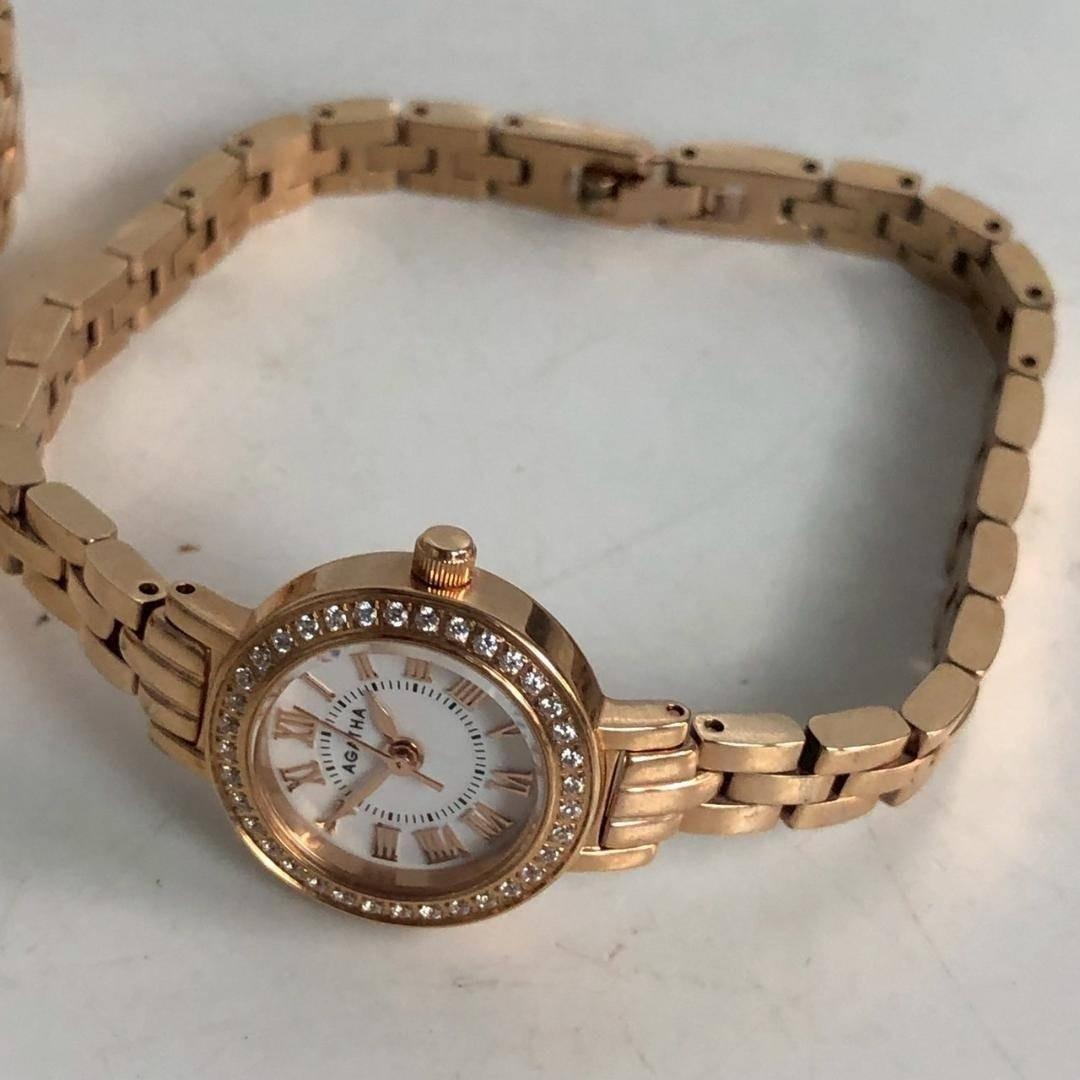 AGATHA PARIS アガタ レディース腕時計 3本セット ローズゴールド