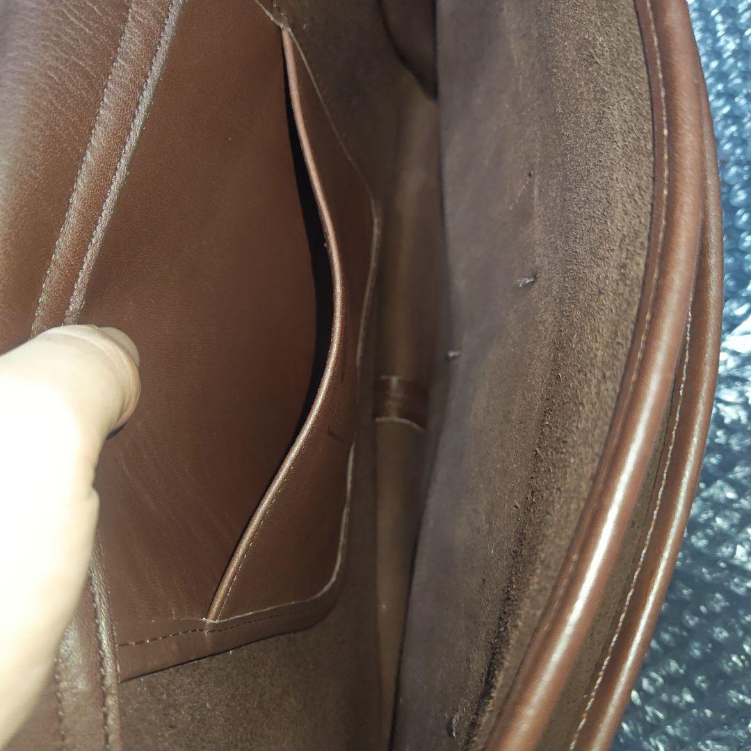 オールドコーチ　ブラウンレザー ショルダーバッグ