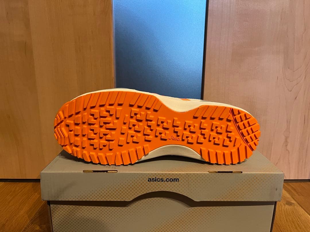 【新品】asics GELシリーズ 安全靴 ホワイト×オレンジ×グレー