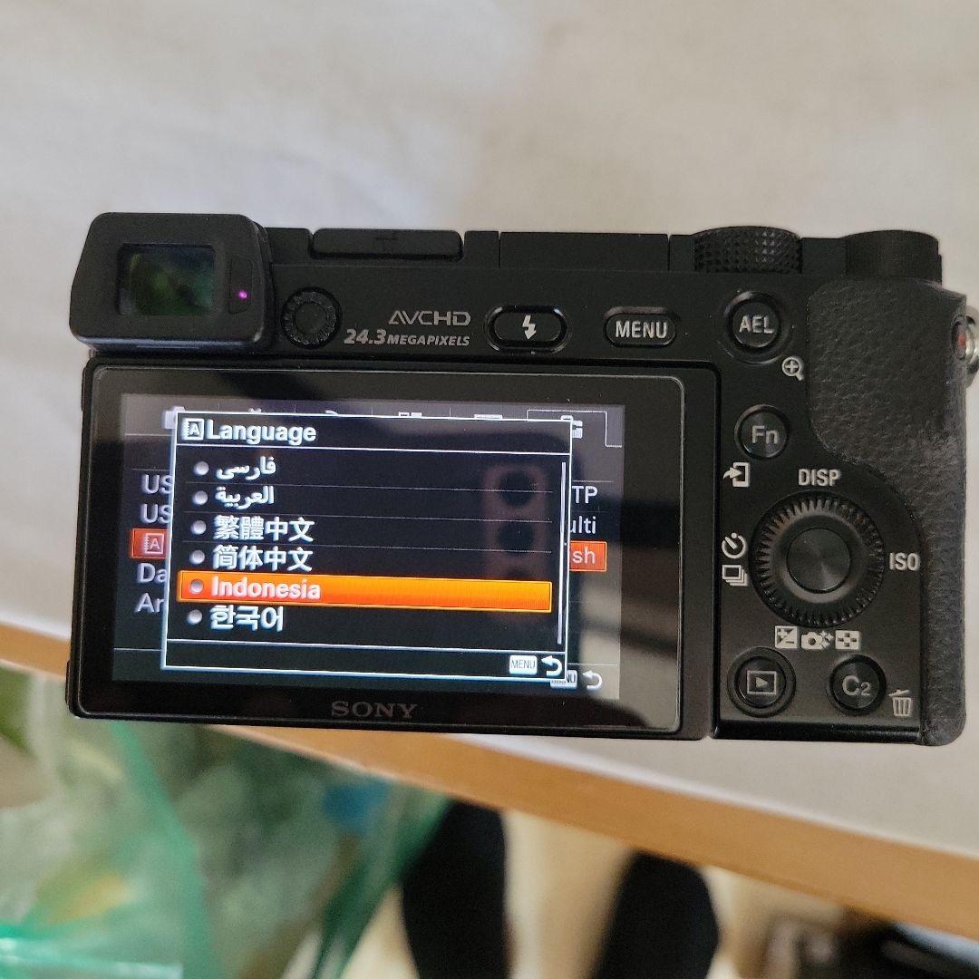 SONY α6000 ダブルレンズ 50mm F1.8 海外仕様 日本語なし