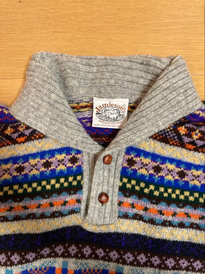 Jamieson's フェアアイル柄 セーター Lサイズ