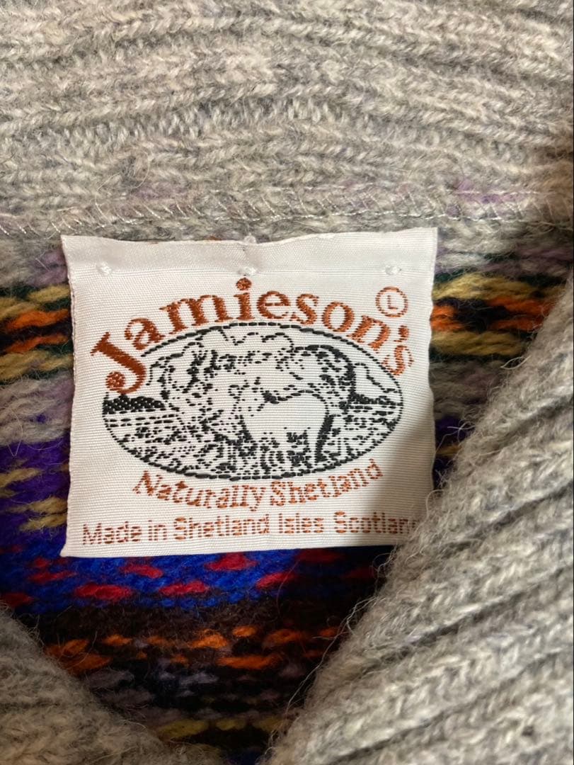 Jamieson's フェアアイル柄 セーター Lサイズ