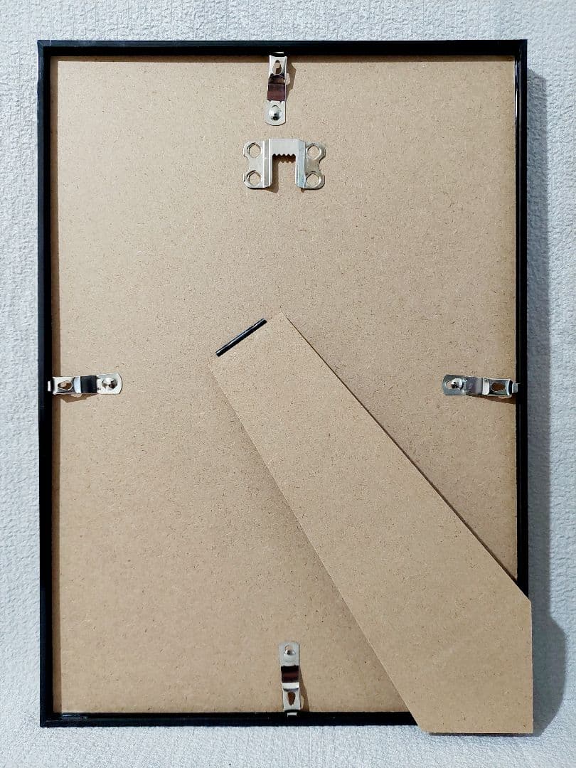 ★モダンアート★現代アート　抽象画　モノクロ　インテリア　原画　A4　フレーム付