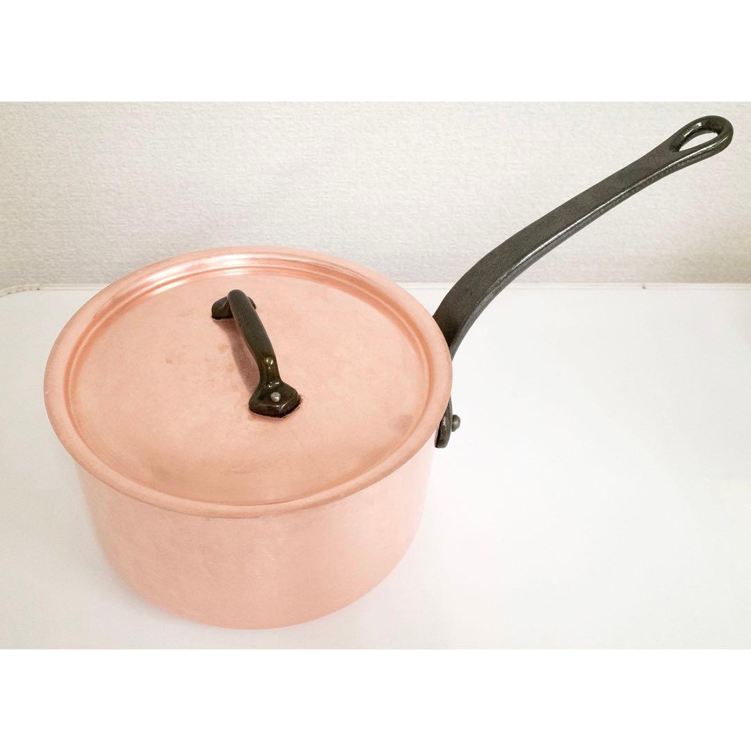 Mauviel 1830 銅鍋 フランス製 内側ステンレス 20cm プロ用