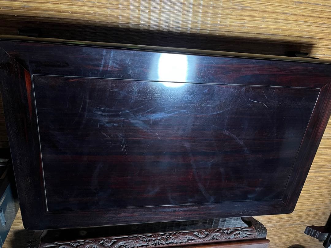 座敷机　座卓　ダークウッド　ローテーブル