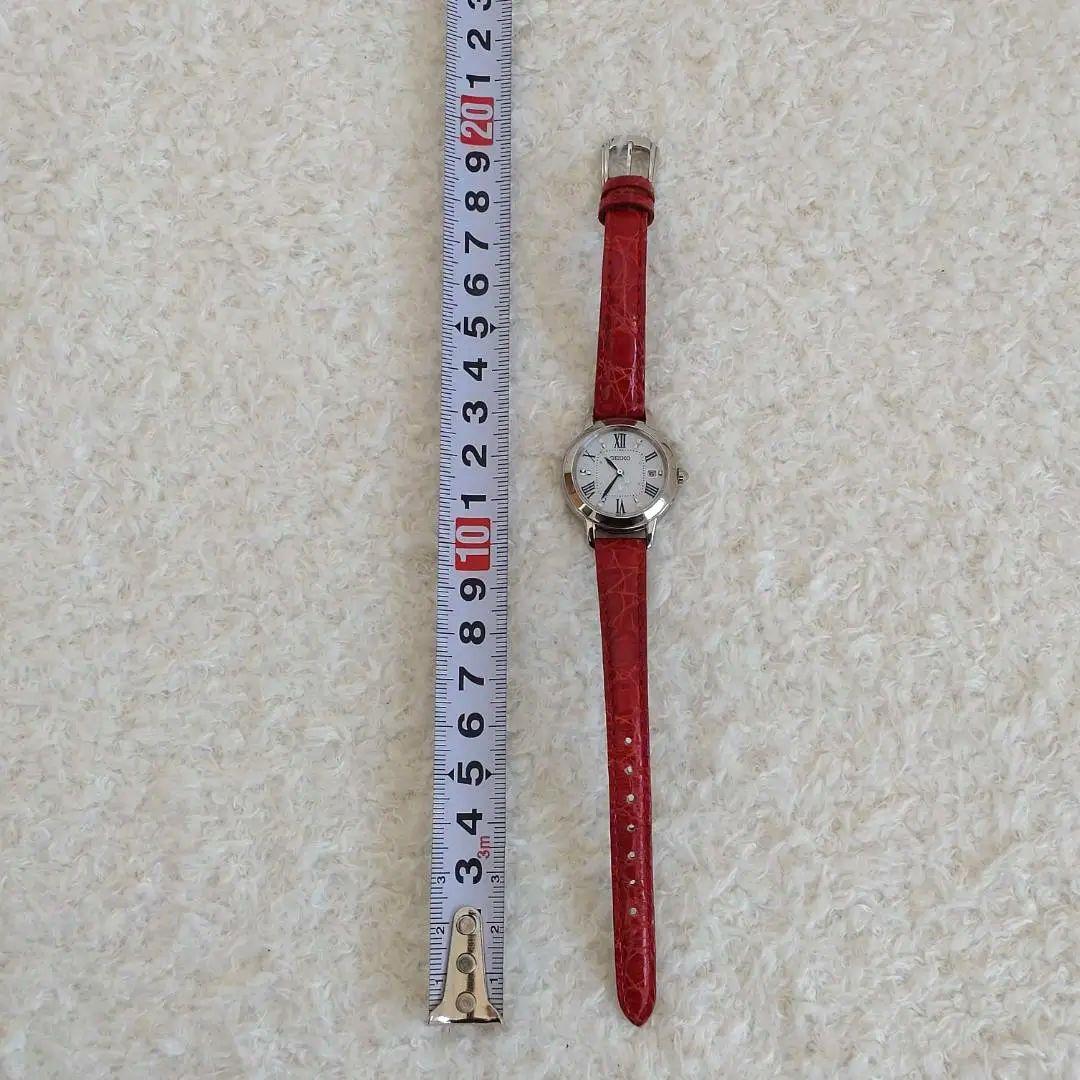 稼働 SEIKO ルキア レディース 腕時計 電波ソーラー 1Pダイヤ チタン