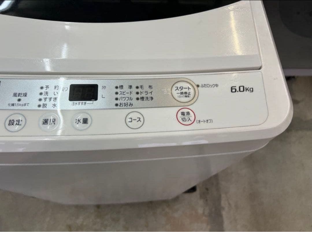 2019年式 6kg YAMADAセレクト洗濯機 YWM-T60G1