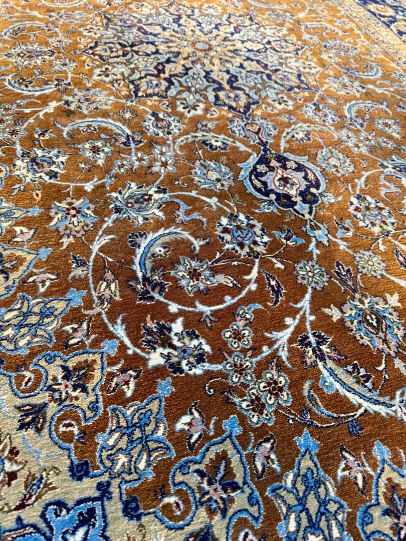 イラン 高級ペルシャ絨毯 大判248×155cm 手織り シルクウール