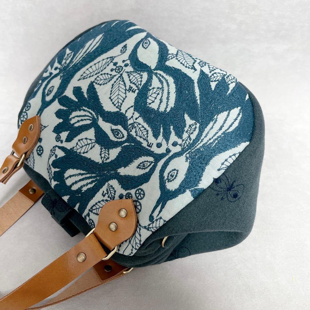 ハンドメイド　ミナペルホネン　まぁるいBANEGUCHIバッグ⑅︎◡̈︎*