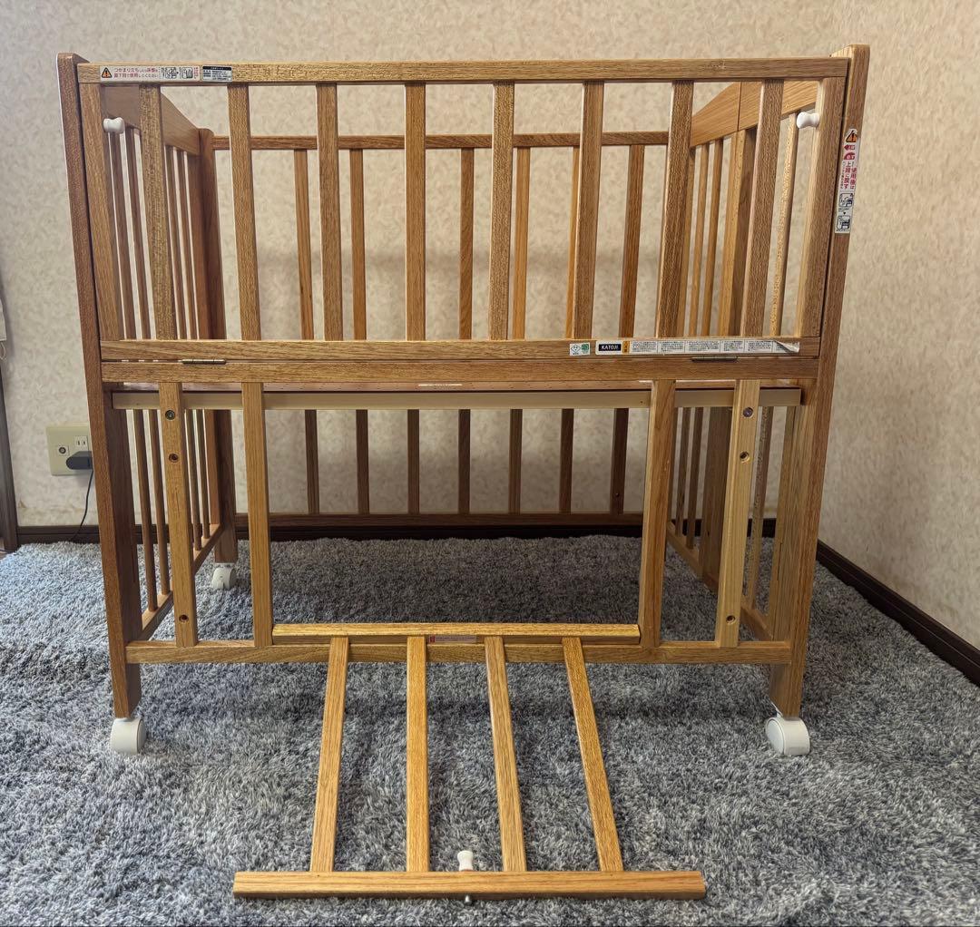【美品】カトージ ベビーベット折り畳み
