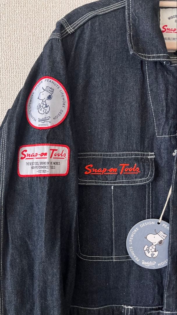 Snap-on スヌーピー つなぎ Peanuts L.W.D. スナップオン
