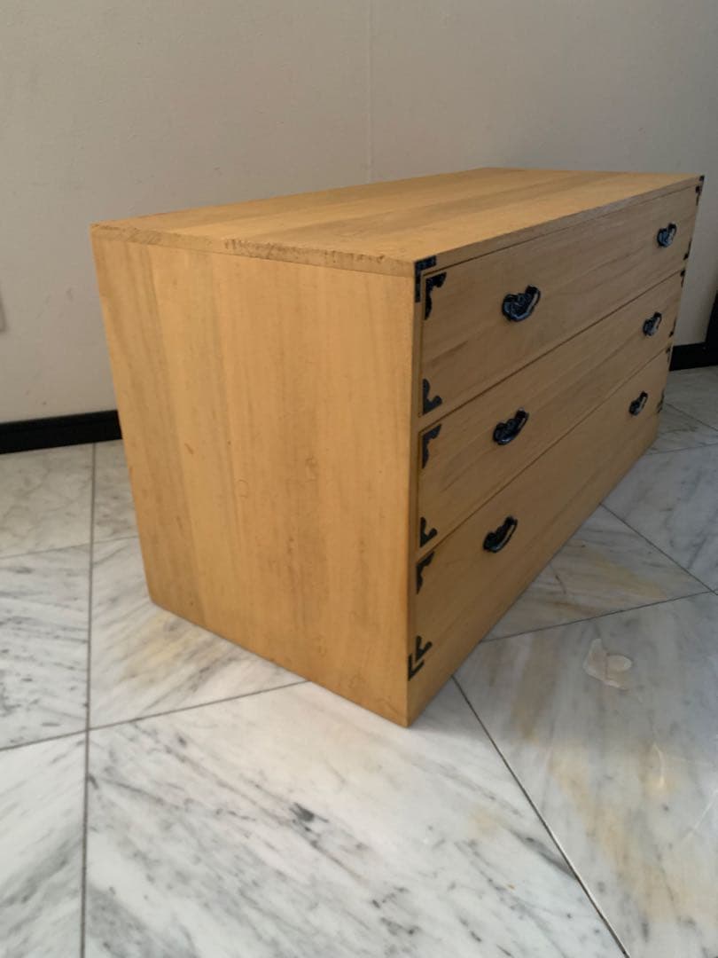 桐タンス　引き出し3段　着物箪笥　タンス　収納　古家具　古民家　時代家具