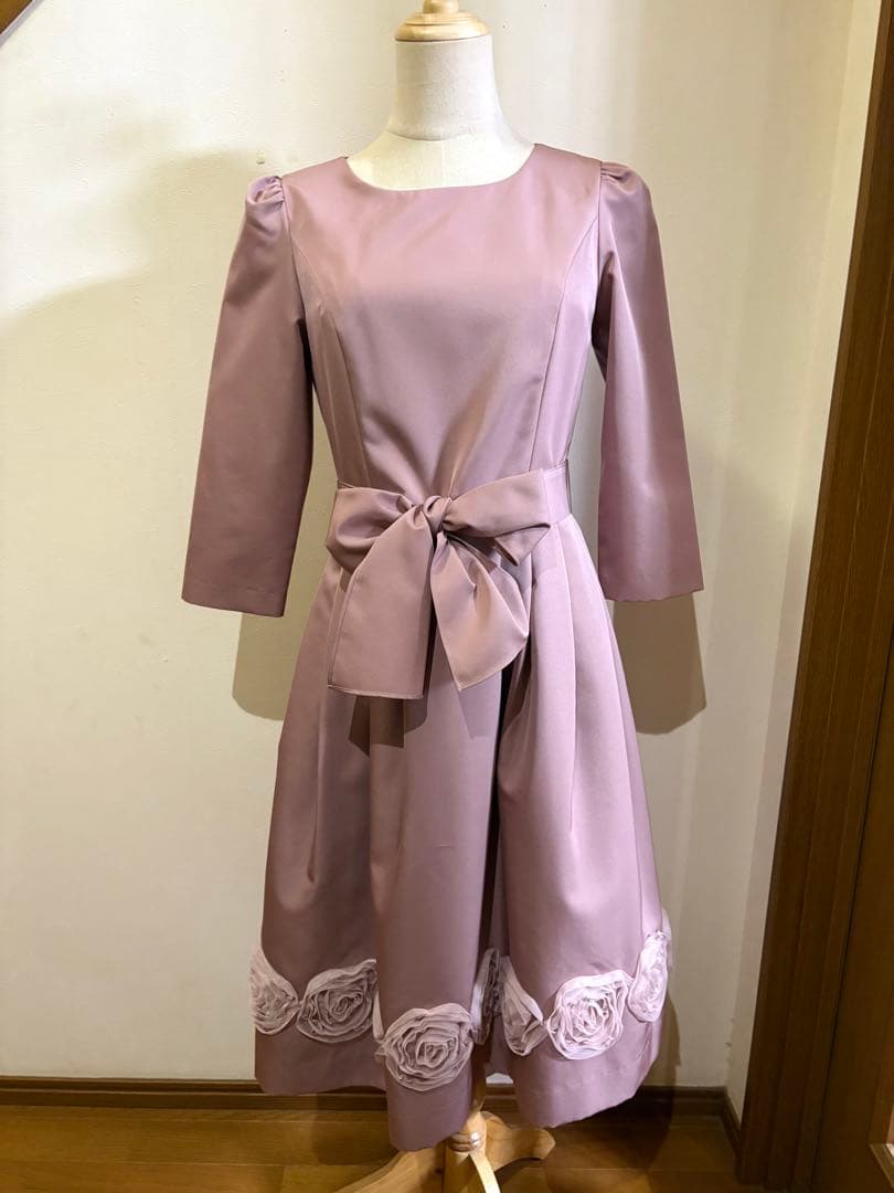 新品 定価49500円 エムズグレイシー 2024年 ローズ ワンピース 38