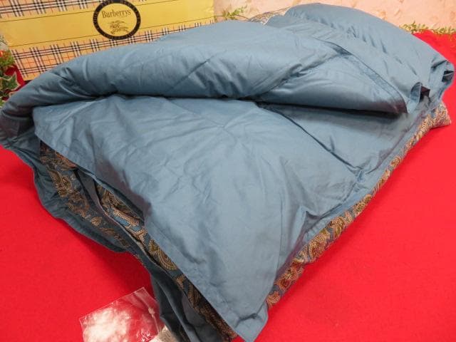 ゆ*す様 【FF283/10】未使用　Burberrys　羽毛掛ふとん(肌掛)ダ