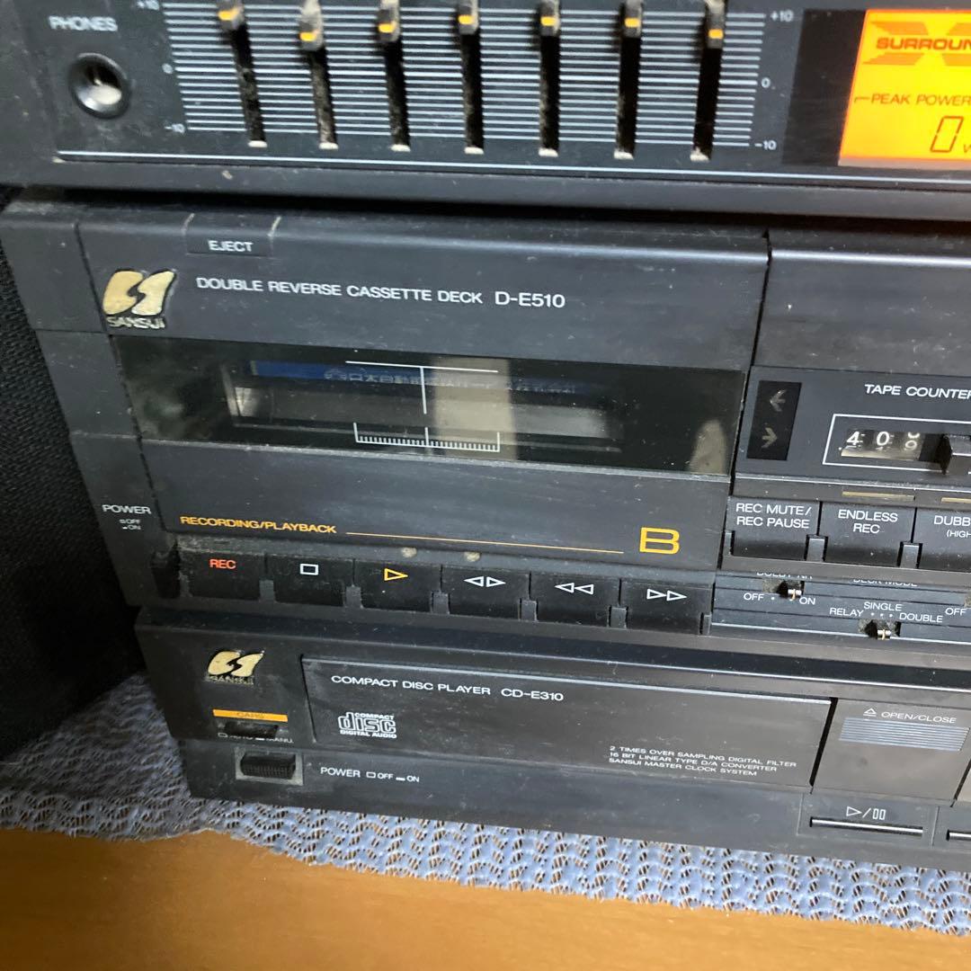 中古Sansui S-E310 CD・カセットWデッキセット[プレヤー別途販売]