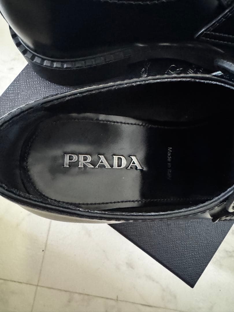 必*い様 PRADA プラダ チョコレートローファー　サイズ10(29cm)