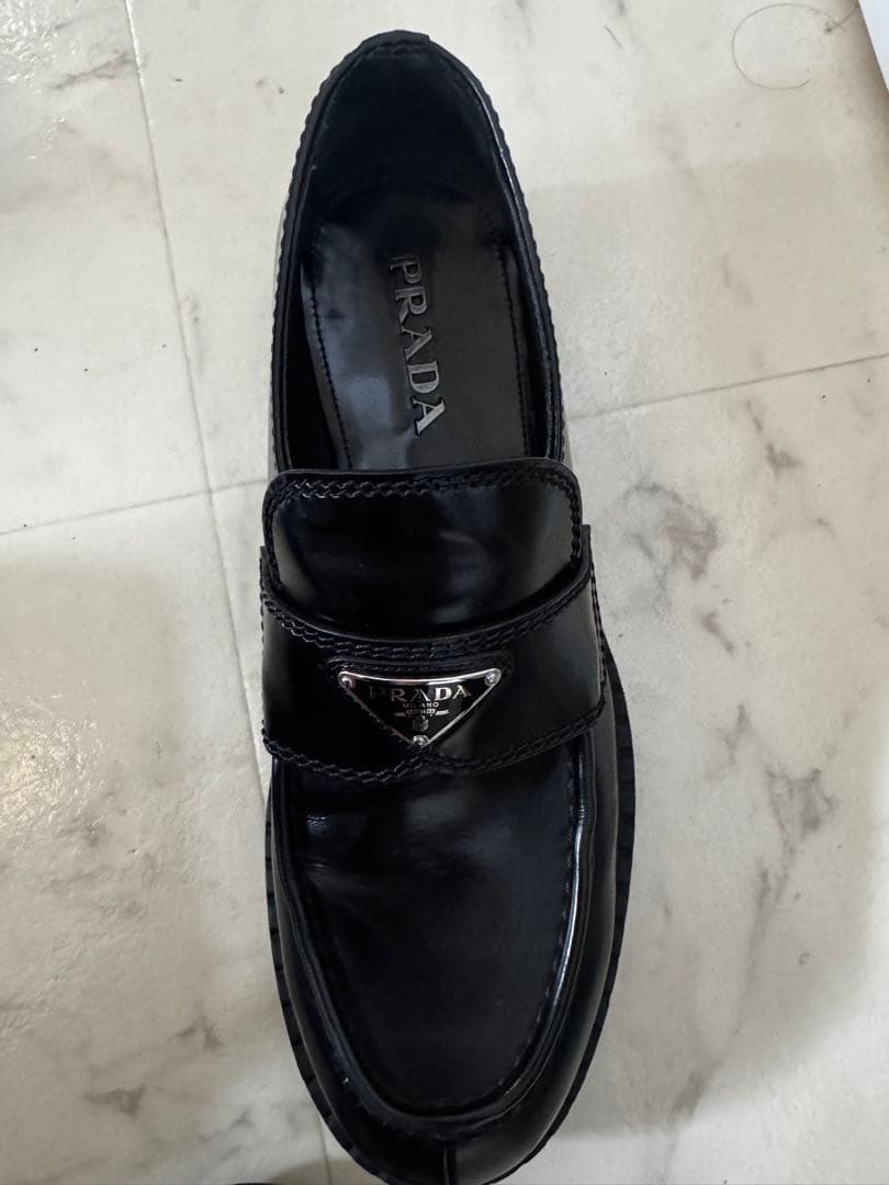 必*い様 PRADA プラダ チョコレートローファー　サイズ10(29cm)