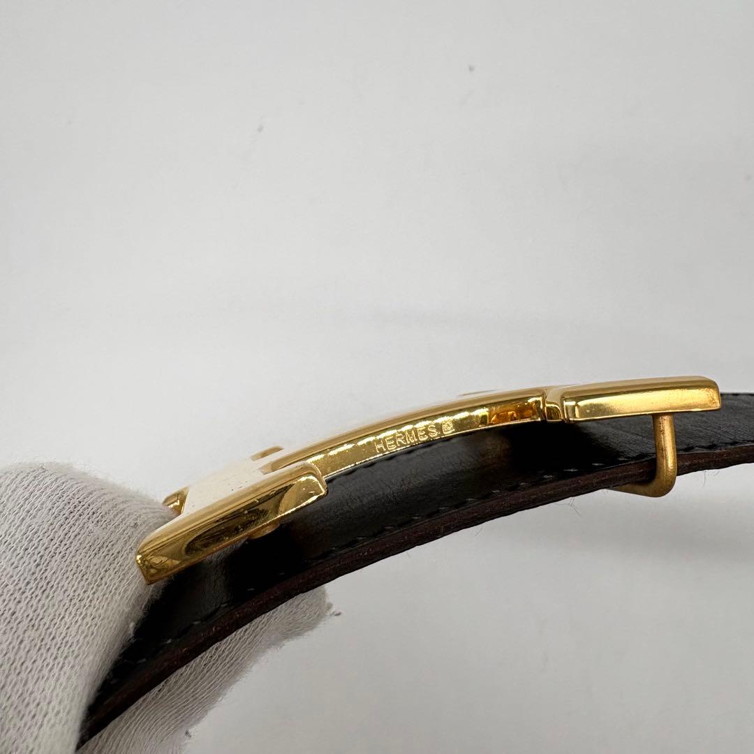 【極美品】エルメス ベルトバックル コンスタンス　リバーシブルベルト ⬜︎R 90