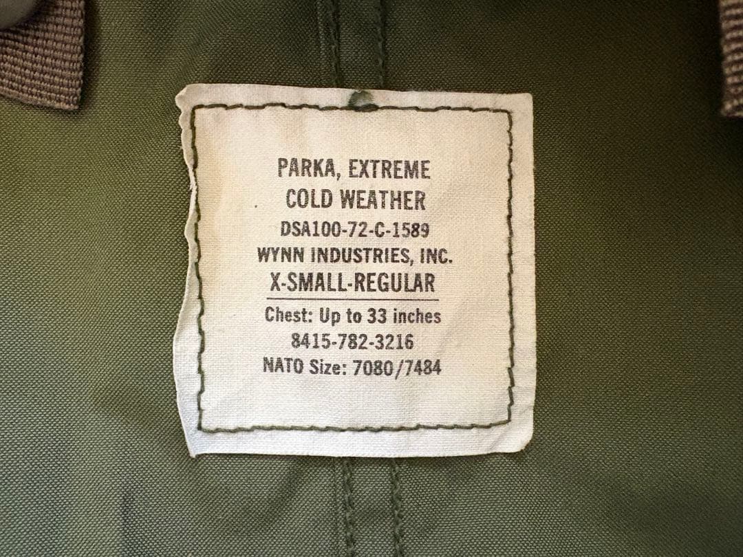 70s 米軍実物 M-65 フィッシュテールパーカー コート XS