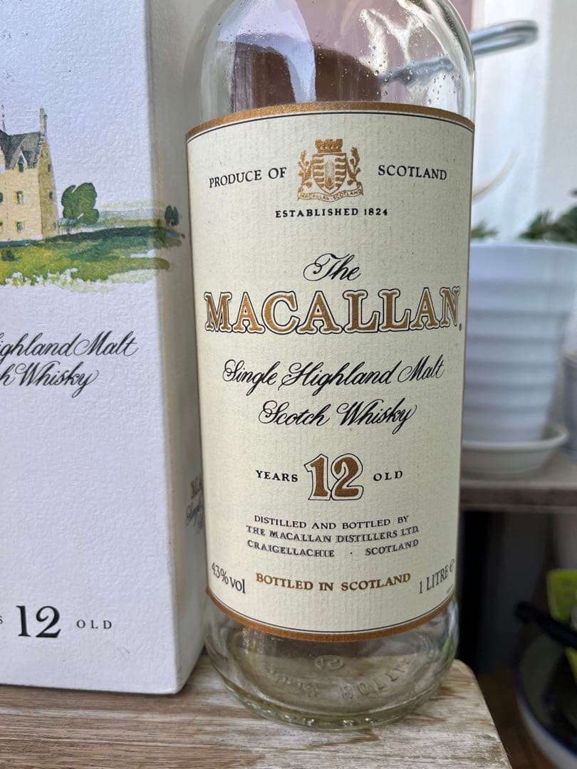 マッカラン12年 シェリーウッド　1000ml 空瓶