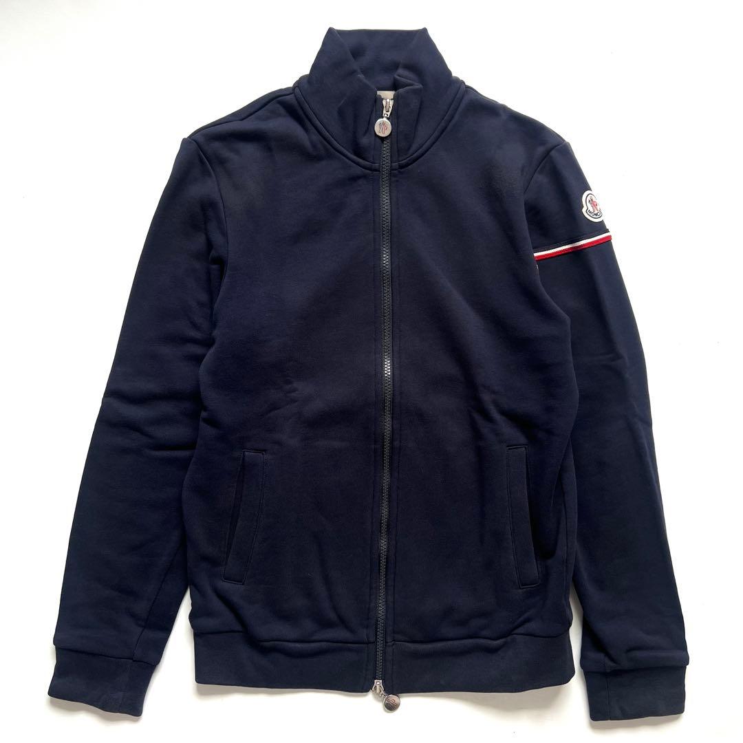 MONCLER モンクレール ジップ　ジャケット　メンズ　ロゴワッペン S 紺