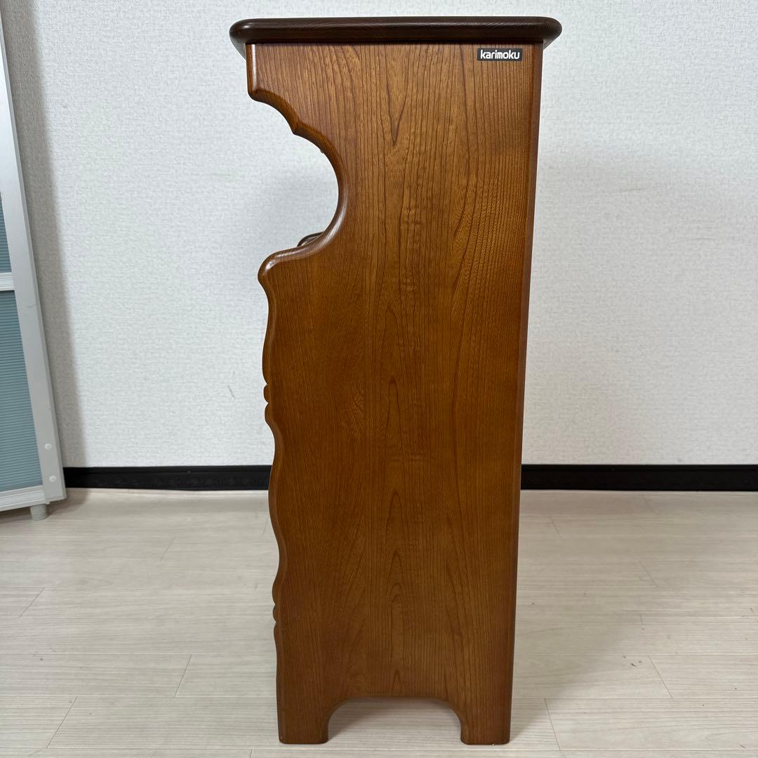 カリモク コロニアル 電話台 FAX台 花台 飾り台 収納棚 i4※