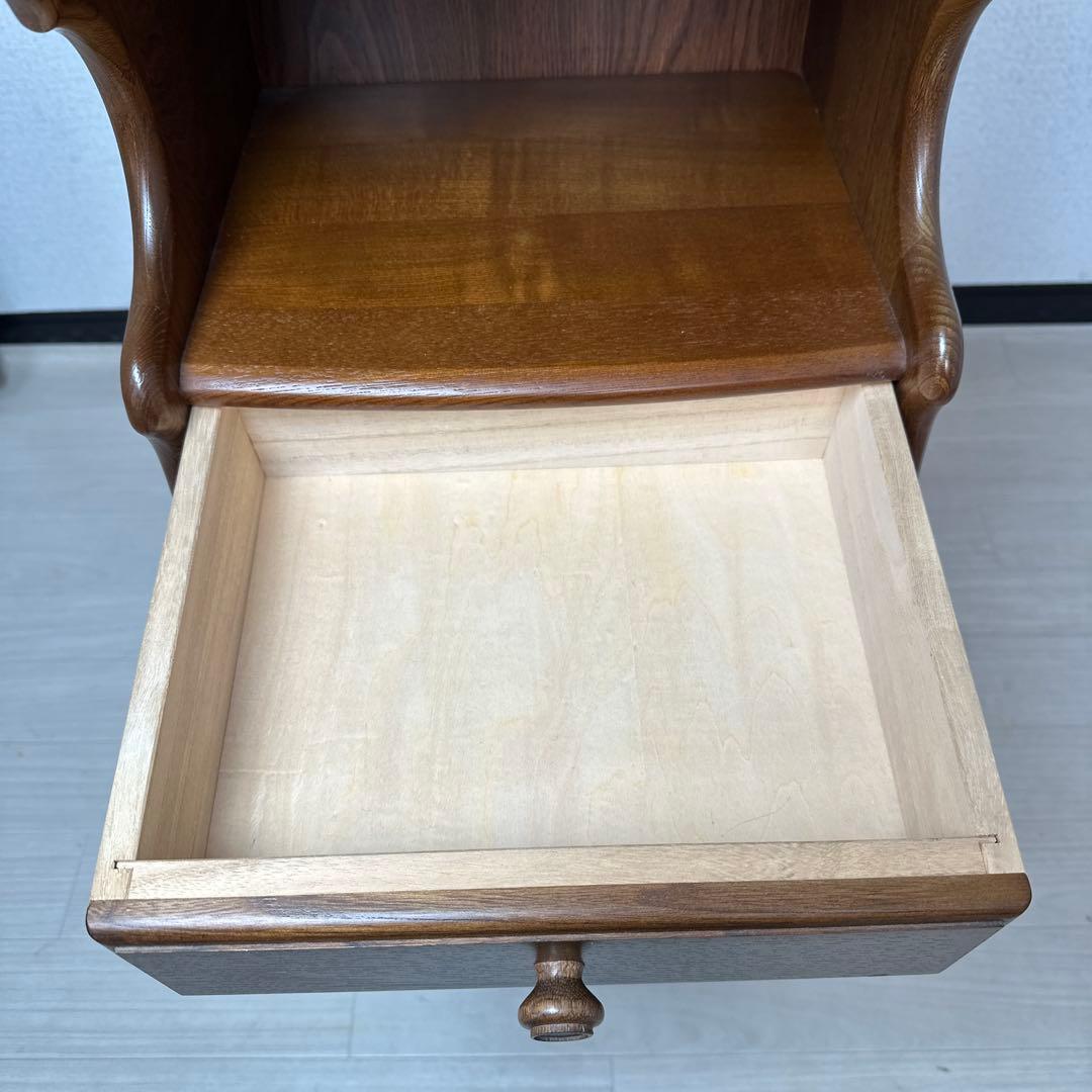 カリモク コロニアル 電話台 FAX台 花台 飾り台 収納棚 i4※