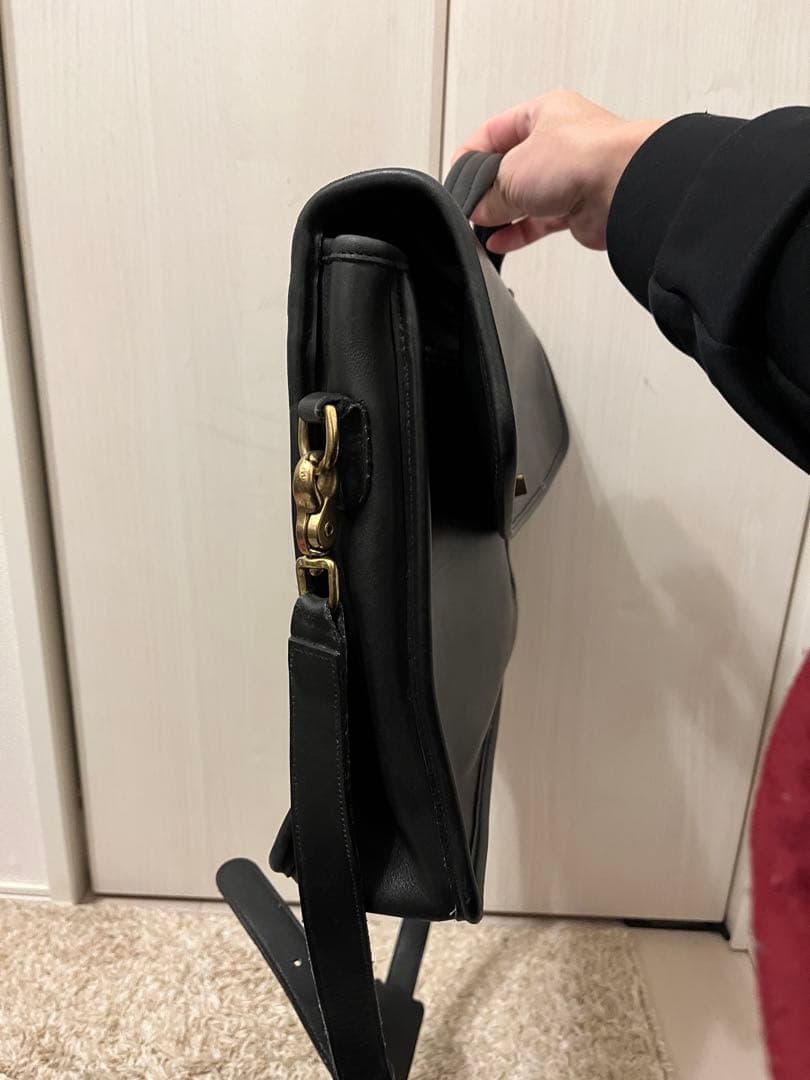 オールドコーチ　レザー ブラック ビジネスバック