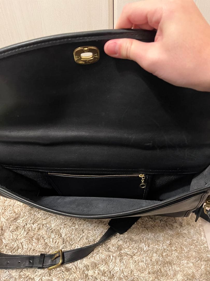 オールドコーチ　レザー ブラック ビジネスバック