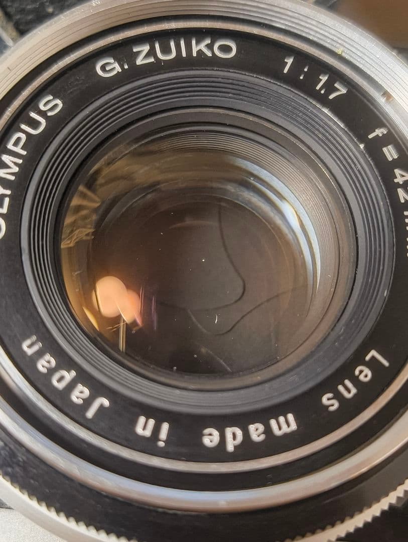 Olympus 35 SP 専用ケース、市販ストラップ、電池スペーサー付き