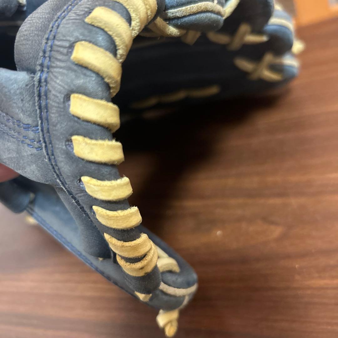 ミズノ タフィローズモデル 限定品 Mマークラベル 激レア 外野用 軟式グローブ