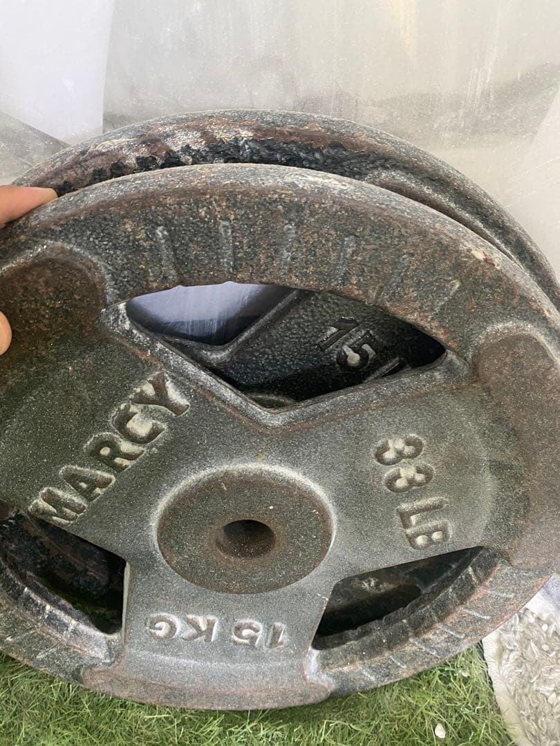 東大阪 引取りok! 15kgプレート×2枚 セット